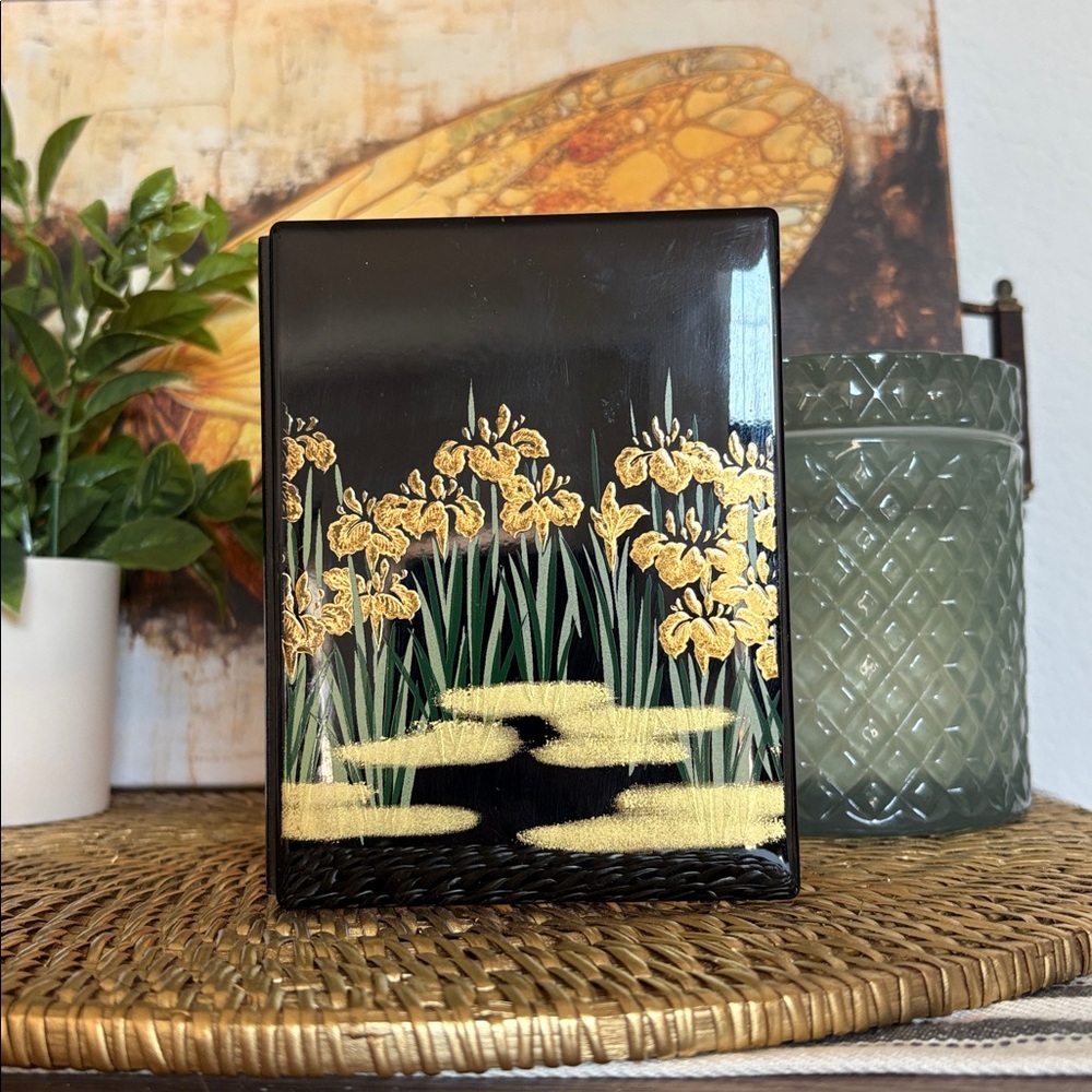 True Japanese Vintage Lacquer Stand Frame In Original Packaging